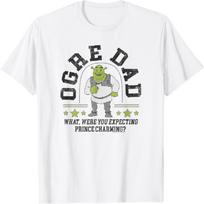 Shrek Father's Day Ogre Dad Prince Charming Quote T-Shirt M balta