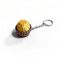 Dubai Soft Chewy Cookie Stress Relief Clicker Keychain Hook Ferrero Gold Chocolate brown