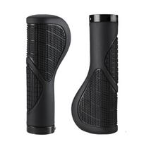 2pcs Bicycle Handlebar Grips Mountain Bike Handlebar Anti-Slip Shockproof Ergonomic Lockable Grips Cycling Bicycle Accessories CN black