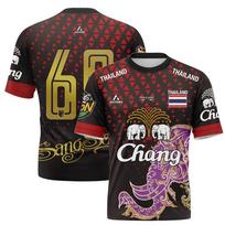 Tailandas Nacionalinis dramblys Tailando raštas Futbolo marškinėliai T-shirt Vyrams Moterims Unisex Šalies Pasididžiavimas Grafinis T-shirt Vasara Lauke S brown