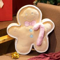 Christmas Gingerbread Man Pillow Soft Plush Toy Decoration Funny XMas Plushie High Quality Christmas Birthday Gift Decor