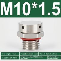 304 Stainless Steel Air Vent Valve Waterproof Screw In Breather Vent Valve M5 M6 M8 M10 M12 M14 M16 M18 M20 Automatic Venting M10x1.5