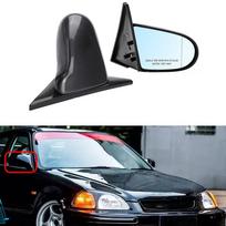 1992-1995 Honda Civic EG 4-Door Blue Rearview Mirror Custom Modification Black 1992-1996 EG gray