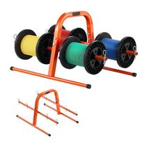 VEVOR vielos ritės stovas, 45 kg / 100 svarų talpa, išmanusis rankinis vežimėlis, tvirtas plieninis vielos dozavimo laikiklis iki 8 ritėms 58.5 x 38 x 31.5 cm