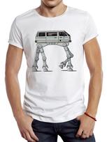SPAPEX Vintage T3 Walker Vanagon Men T Shirt Casual Male Tops Hipster Retro Camper Van Robot Pr L gray