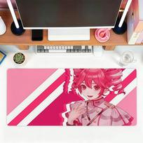 K-Kasane Teto Pink Mouse Pad For Office Gaming And Keyboards Non-Slip Large Waterproof 50cmx100cm