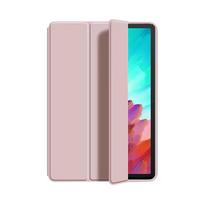 New For Lenovo Tab P12 Case 12.7 inch Folding Stand Magnetic Soft TPU Back for Lenovo Xiaoxin Pad Pro 12 7 12.7 Case Tablet Xiaoxin Pad Pro 12.7 rožinė