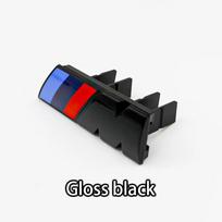 3D ABS Car Front Grille Badge Emblem For BMW M Logo X1 X2 X3 X4 X5 X6 F48 BN17 G01 E84 E83 F39 F10 F30 G11 G07 G86 G80 G60 E60 E46 7.3 x 2.3cm black