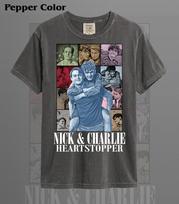 Nick & Charlie Heartstopper The Eras tour Unisex Softstyle T-Shirt ID 2XL