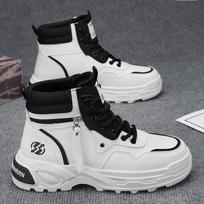 Rhubarb Martin boots men's autumn new outdoor mountaineering men's shoes casual sports high-top tooling trendy shoes men's 44