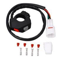 Motorcycle Headlight Horn Switch 7811‑107‑0000 Integrated Handlebar Grip Control Switch for 125 200 250 300 380 400 450 Type 2 black