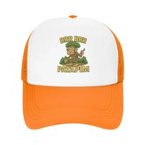 Funny Tree Monkey Italian Brainrot Brr Brr Patapim Design Camping Mesh Baseball Caps Women Men Spring Female Beach Coquette Hat One Size white