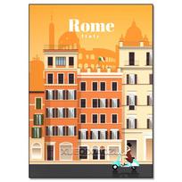 Urban Architecture Diamond Painting Decoration Diy Full Drill Santorini Madrid Rome Mosaic Inlay Cross Embroidery Set Gift 20x30cm Round beige