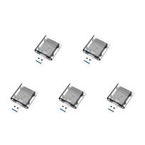 SATA M.2 NGFF SSD 2242 2260 2280 M2 SSD dėklas SATA korpusas Didelės spartos USB3.0 adapteris 5Gbps Gen 1 SSD disko dėžutė 2-5 vnt. gray