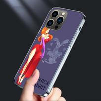 J-Jessica R-Rabbits Phone Case For Iphone 16E 15 Pro 14 Plus 17E 16 17 Pro Max Air 11 12 13 Mini Shockproof Capa Cute Cover T iPhone 12 Pro Max gray