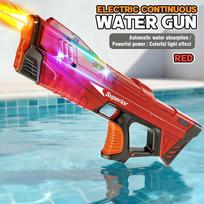 Electric Water Guns For Adults Powerful Spray Automatic Water Suction Water Blasters Outdoor Party Beach Toy For Boys Kid Gifts blue