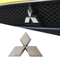Car Front Grille Emblem Rear Trunk Badge Sticker for Mitsubishi Ralliart Lancer ASX Colt Pajero Outlander Eclipse EVO Colt L200 MA8 9x7.8cm