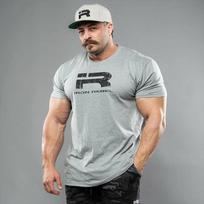 IR Sports Men's Loose Fitness Training Gym Leisure T-Shirt Men's and Women's Luxury Brand Top S white