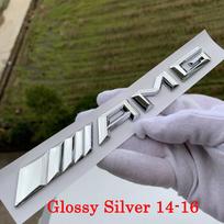 1pcs AMG Emblem Letters Car Rear Trunk Sticker for A B C E G W203 W204 W205 W176 W177 W212 W213 AMG black