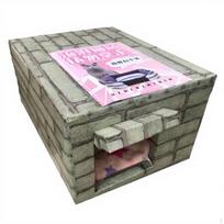 Outdoor Cat House, Waterproof Pet Shelter, AllSeason Foam Insulated Kennel, Stray Bed gray