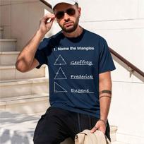 Funny Math Teaer Name The Triangles Math Joke Clothing New In Tees Grh T Shirts Unisex Funny Punk Style 2026 New Model Shortslee 4XL black