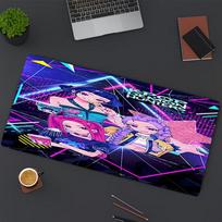 KPop Demon Hunters Print Mouse Pad, for Keyboard Pad Laptop PC Mat for Office Home Use, Desk Decor, Perfect Birthday Gift for Gamers 30cmx60cm blue