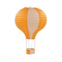 12Inch Hot Air Balloon Paper Lantern Chinese Hanging Lantern Lamp Birthday Party Wedding Decor Lanterns Baby Showers A21 orange