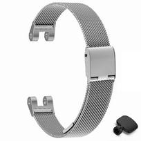 For Garmin Lily Metal Watch Strap Milanese Mesh Wrist Band Replacement with Tool - Silver Rose Gold įvairiaspalvis