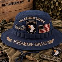 New POD custom US Air Force commemorative hat d digital printing sunshade anti-sunscreen bucket hat black