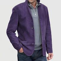 Autumn Winter Men's Lapel Vintage Casual Jacket, Retro Outerwear for Men for Size, Casual Outwear XXXXL blue