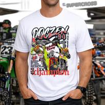 Men Vintage Ken Roczen #94 Motocross T Shirt 2026 450SX Supercross Champion Dirt Bike Rider Oversized Cotton Short Sleeve Top 130 black