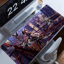 Zenless Zone Zero Gaming Mice Mat Hybxaxc Computer Gamer Keyboard Cute Hd Anime Mouse Pad Ellen Nonslip Office Desk Pad 800x400x2mm gray