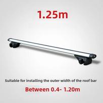 1 pora automobilio bagažinės skersinių stogo bagažinės universali 1,1-1,35 m vieno maksimali apkrova 100 kg stogo bagažinės skersinis 125cm -1 pair - 2Pcs