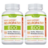 Buporai - Alpha-Lipoic Acid and Multivitamin Supplement - With Minerals - Nerve Health 120*2
