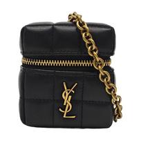[Pre-Owned] Saint Laurent Mini Cube Box With Chain 'Noir' - Very Good #1JG93EE ONE SIZE black