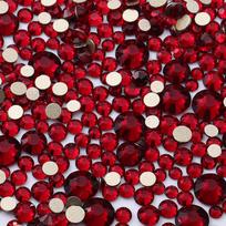 1440 vnt./maišelyje SS3-SS20 Aukštos kokybės Auksinis pagrindas Ne karšti fixes Cirkonio akmenukai Bling Bling Stiklas Skaidrus kristalas Drabužių dekoravimui SS3-SS20&1440Pcs