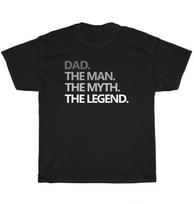 Tėtis Vyras Mitas Legenda Tėvo diena Vyriška Dovana Marškinėliai Unisex Juokingi Marškinėliai 4XL gray