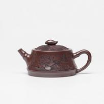 220ml Retro Yixing Purple Clay Teapots Handmade Engraved Lotus Bamboo Pot Raw Ore Stone Red Mud Kettle Chinese Zisha Tea Set gray