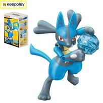 Keeppley Pokemon kovos konstravimo kaladėlės Lucario Charizard Mewtwo Blastoise Greninja surinkimas 3D modelis mini kaladėlių figūrėlės žaislai With box