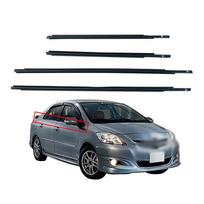 Water Deflector Strip for 2008-2013 Toyota Yaris Sedan, Belta, Vios juoda