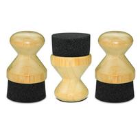 Pack of 3 Effective Mineral Oil Applicator for Wood Cutting Boards Bamboos and Wood Kitchen Utensils Maintenance 1 beige