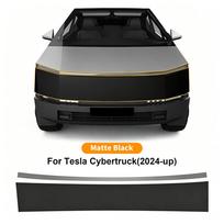 TPU Car Headlight Protective Film For Tesla Cybertruck 2024 2025 2026 Transport & Smoke Anti-Scratch Auto External Accessories. Bumper Matte black B