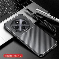 For Xiaomi Redmi 14C Case Redmi 14C Cover Rubber Silicone Luxuy TPU Protective Phone Capa Redmi 14C Case Shockproof Cover Redmi 14C juoda