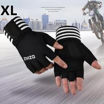 1Pair Body Building Gym Training Fitness Weight Lifting Gloves Wrist Wraps Workout Half Finger For Men And Women XL balta