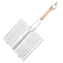 Bold electroplated four-burger grilled fish net Foldable and portablebbq Bbq clamp burger grilled fish vegetable rack sidabras