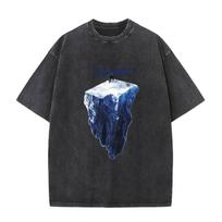 Vintage Washed Drake Iceman Album 2026 Graphic T Shirt Men's O-Neck Oversized Fashion T-shirt Hip Hop Gothic T-shirts Streetwear L įvairiaspalvis