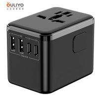 Creative Universal Travel Adapter 3 USB Type-C Multi-Country Plug Converter White less