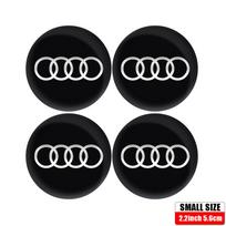 Audi A5 56/60/65MM Automobilio ratlankių gaubteliai Automobilio emblema Padangų centriniai dangteliai Aksesuarai Audi A1 A2 A3 A4 A5 A6 A7 A8 Quyttro Sline RS Q2 Q3