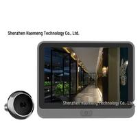 Smart Electronic Peephole with HD Night Vision, Radar Sensor, and Detachable Battery A10S - Gray (EN)