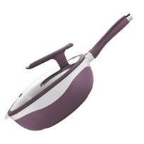Non-Stick Titanium Ceramic Wok - Easy Clean, Large Capacity, Durable Fry Pan 300-699 units gray